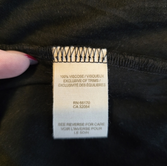 Free People Black Red Multicolor Splattered Print Short Sleeve Top XS - Picture 8 of 8